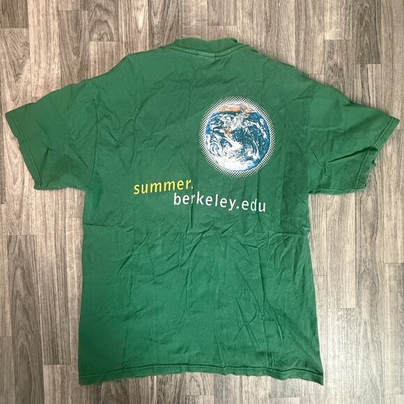 Berkeley Summer Sessions Green Pocket Tee Hanes 100% Cotton Adult L - Picture 6 of 6